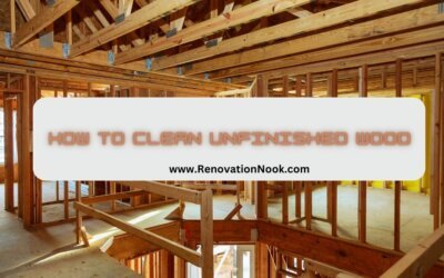 how to clean unfinished wood