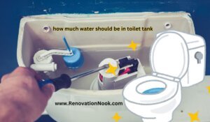how much water should be in toilet tank