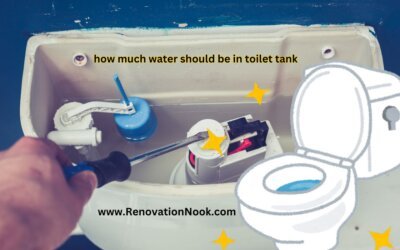 how much water should be in toilet tank