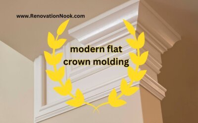 Modern flat crown molding