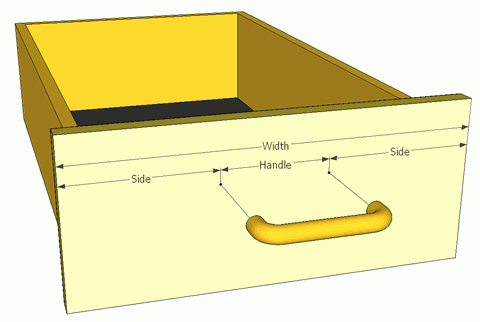 how to measure for drawer pulls