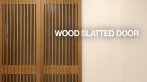 wood slat closet doors