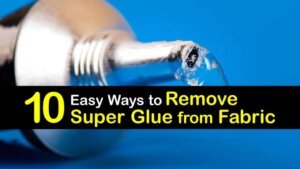 How to remove super glue from fabric without acetone