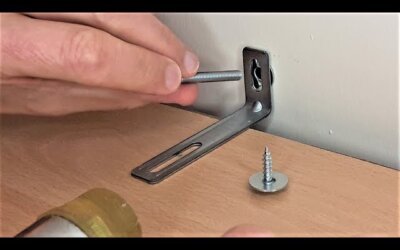 how to secure a bookcase to a wall