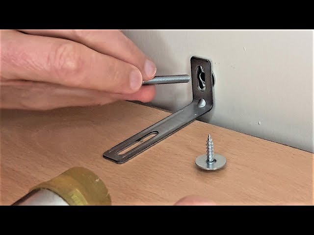 how to secure a bookcase to a wall