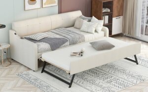 ferkin upholstered daybed with trundle