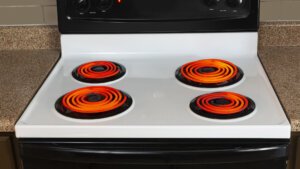 amana electric stove burner keeps shutting off