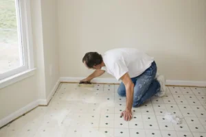 vinyl floor lifting