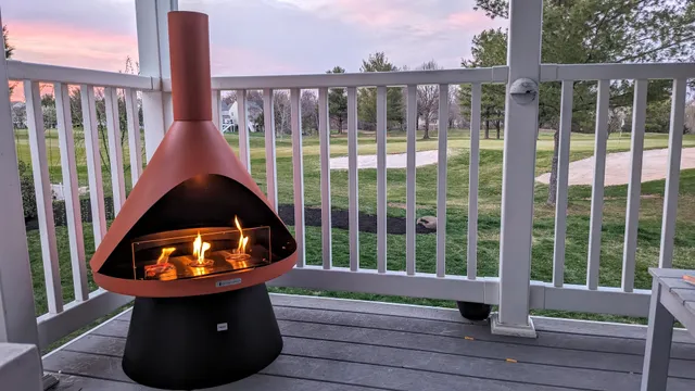 mid century modern chiminea