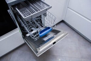 bosch dishwasher smells like burning plastic