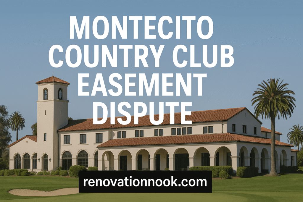 montecito country club easement dispute